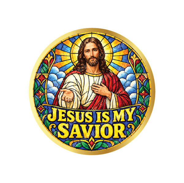 Jesus is My Savior I Jesus Christ I Bible I Spiritual I Bike Sticker