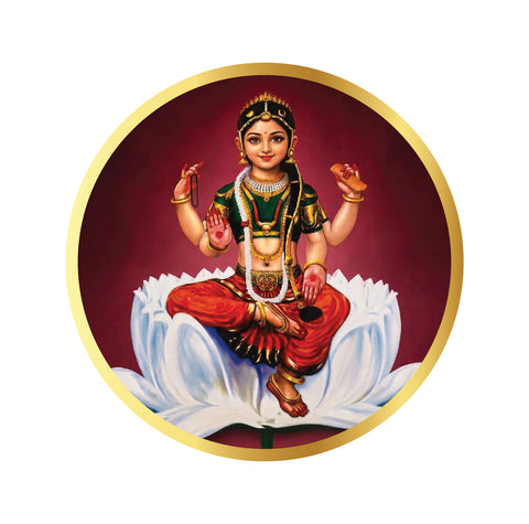Sri Bala Tripura Sundari I Lalita Tripura Sundari I Pooja Room I  Bike Sticker