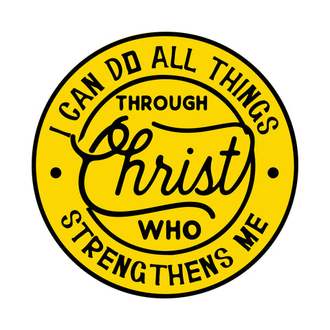 Jesus I Through Christ I Jesus Christ I Bible Quote I Car Window Sticker