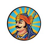 Maharana Pratap I The Great King of Mewar Empire I Rajput I Bike Sticker
