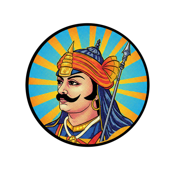 Maharana Pratap I The Great King of Mewar Empire I Rajput I Bike Sticker