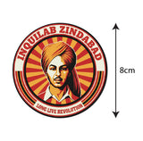 Bhagat Singh I Inquilab Zindabad I Revolutionary I Car Window Sticker