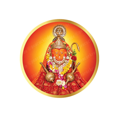 Bageshwar Balaji I Bageshwar Dham Balaji Temple I Lord Hanuman I Balaji Maharaj I Madhya Pradesh I Spiritual I Car Window Decal