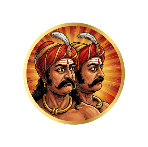 Marudhu Pandiyar I Maruthu Brothers I Maruthu Vagaira I Kalaiyar Kovil I Sivagangai I Freedom Fighter I Tamil Nadu I Car Window Decal