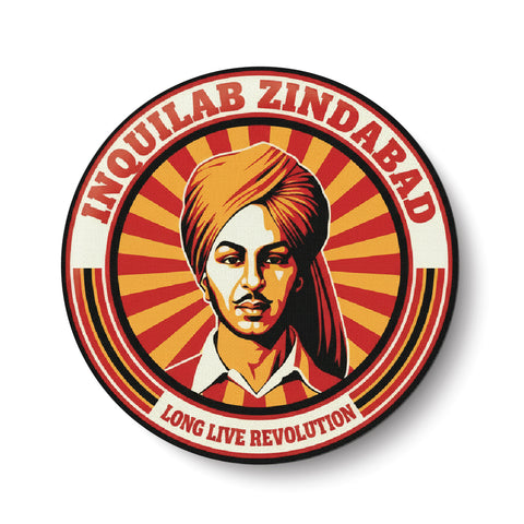Bhagat Singh I Inquilab Zindabad I Revolutionary I Fridge Magnet