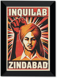 Bhagat Singh I Inquilab Zindabad I Revolutionary I Wall Poster / Frame