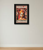 Bhagat Singh I Inquilab Zindabad I Revolutionary I Wall Poster / Frame