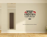 Merry Christmas & Happy New Year 2024 I Christmas I Jesus Christ I  Wall Decal