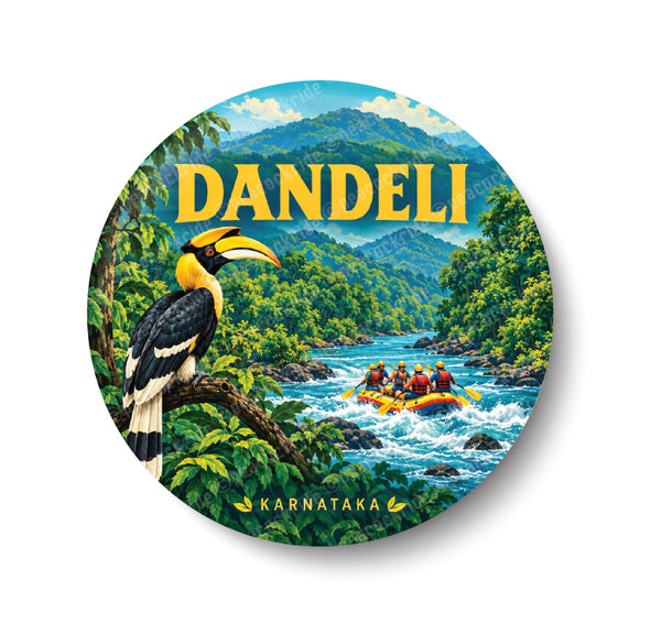 Love Dandeli I Karnataka I Souvenir I Travel Memories I Fridge Magnet