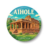 Love Aihole I Durga Temple I Karnataka I Souvenir I Travel Memories I Fridge Magnet