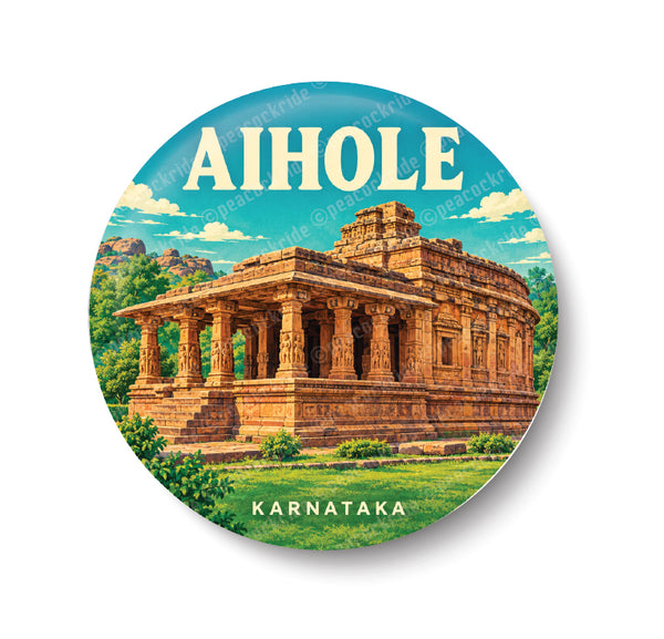 Love Aihole I Durga Temple I Karnataka I Souvenir I Travel Memories I Fridge Magnet