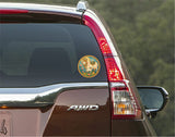 Komatha I Gomatha I Kamdhenu I Kamdhenu Cow I Cow Madhubani I Cow with Calf I Sacred Cow I Vastu I Car Window Sticker