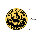 Save Coorg Wild Life I Save Wild Life I Animal I Forest I Environmental I Karnataka I Car Window Sticker