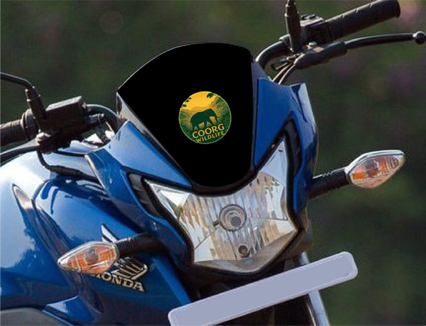 Coorg Wild Life I Save Wild Life I Animal I Forest I Environmental I Karnataka I Bike Sticker