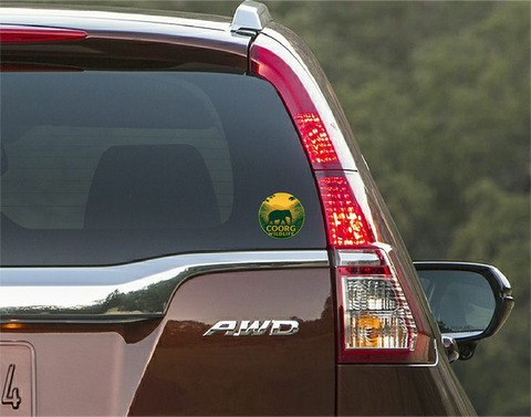 Coorg Wild Life I Save Wild Life I Animal I Forest I Environmental I Karnataka I Car Window Sticker