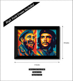 Fidel Castro Che Guevara I The Leader of Cuba I Marxist Revolution I Communist I Wall Poster / Frames