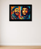 Fidel Castro Che Guevara I The Leader of Cuba I Marxist Revolution I Communist I Wall Poster / Frames