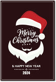 Merry Christmas & Happy New Year 2024 I Christmas I Jesus Christ I  Wall Poster