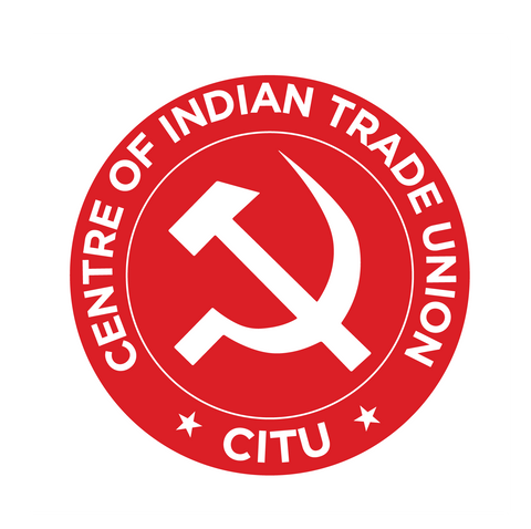 Centre of Indian Trade Unions I CITU I Bike Sticker