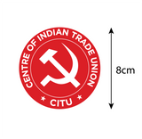 Centre of Indian Trade Unions I CITU I Bike Sticker