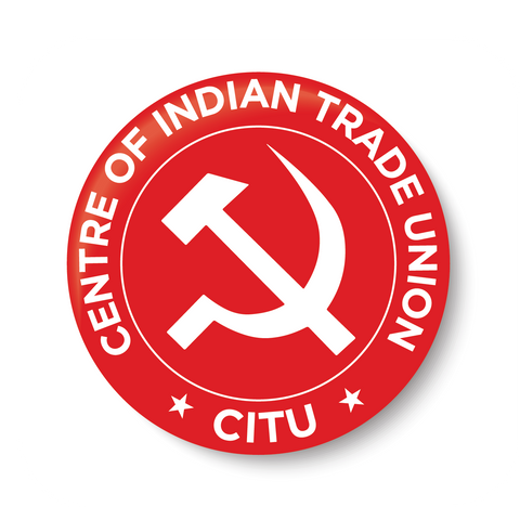 Centre of Indian Trade Unions I CITU I Pin Badge