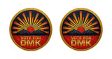 Vote For DMK I MK Stalin I DMK I DMK I Udhayanidhi I Election Bike Sticker Pack of 2 No's