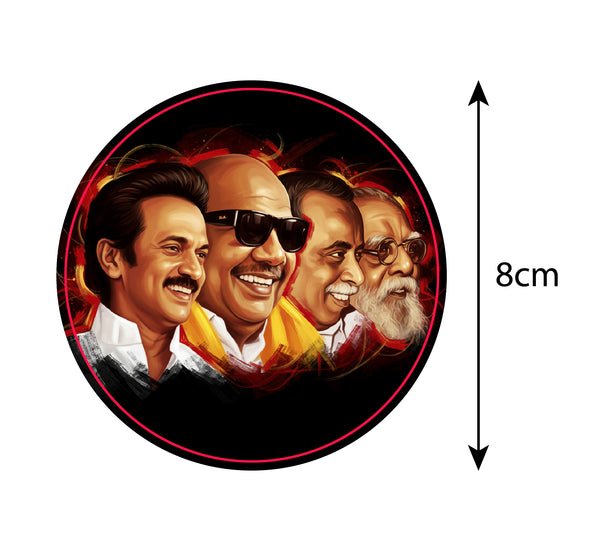 MK Stalin Karunanidhi Anna Periyar I DMK I Car Window Sticker – Peacockride