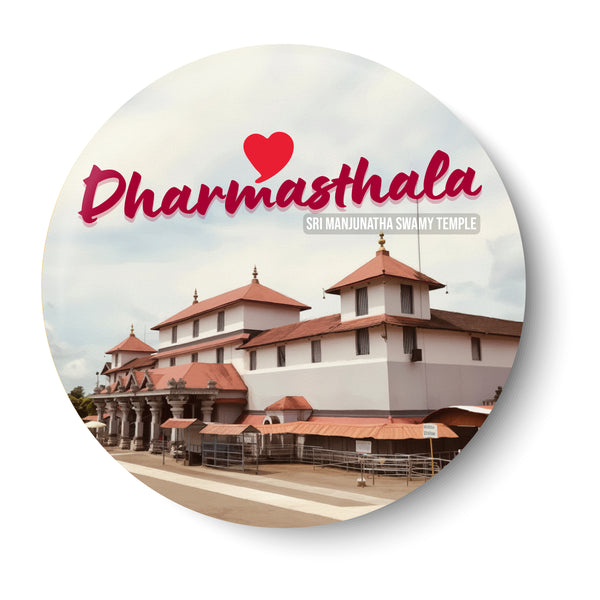 Love Dharmasthala I Sri Manjunatha Swamy Temple I Karnataka I Lord Shiva I Fridge Magnet