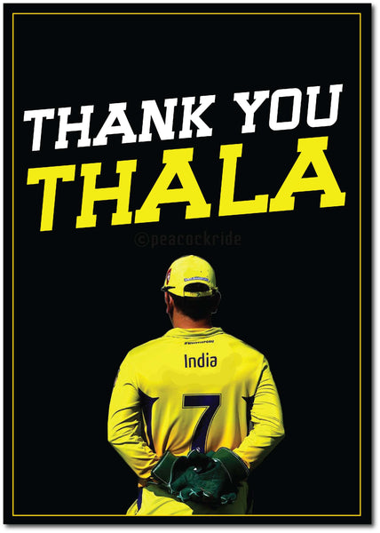 MS Dhoni I CSK I  Farewell  DHONI I Enga Thala Dhoni I Wall Poster / Frame