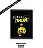 Thank You Dhoni I CSK I  Farewell DHONI I Thala Dhoni I Wall Poster / Frame