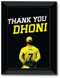 Thank You Dhoni I CSK I  Farewell DHONI I Thala Dhoni I Wall Poster / Frame