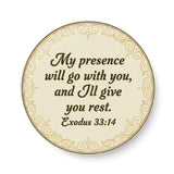 Exodus 33:14 I My Presence Will Go With You I Jesus Christ I Bible Quote I Pin Badge