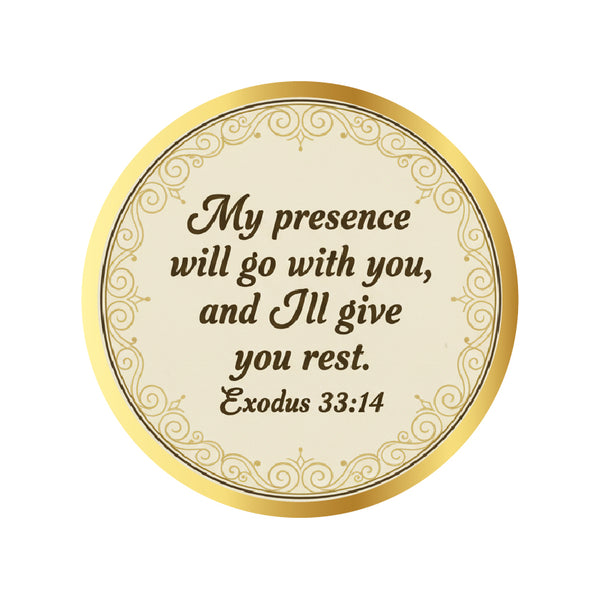 Exodus 33:14 I My Presence Will Go With You I Jesus Christ I Bible Quote I Car Window Sticker