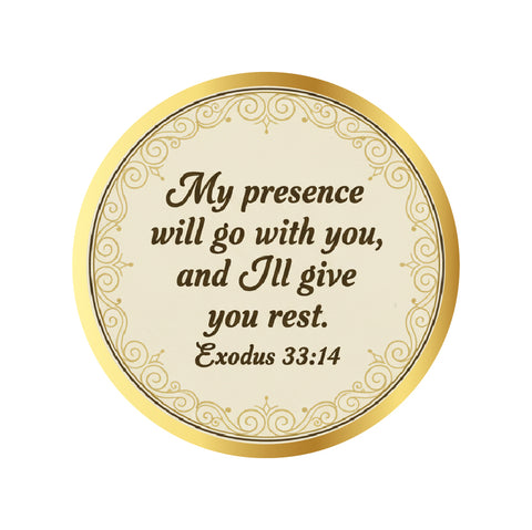 Exodus 33:14 I My Presence Will Go With You I Jesus Christ I Bible Quote I Bike Sticker