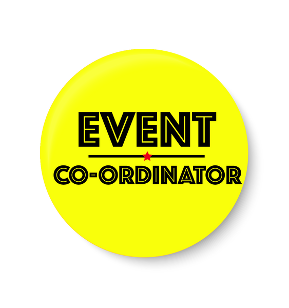 Event Co-ordinator I Office Pin Badge