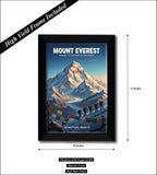 Mount Everest I Mountain Climbing I Adenture Awaits I Adventure I Souvenir I Travel Memories I Wall Poster / Frames