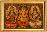 God Lakshmi Vinayagar Saraswathi I Ganesha I Spiritual I  Wall Poster / Frame