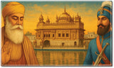Guru Nanak Guru Gobind Singh I Amritsar Golden Temple I Sikh I Spiritual I Wall Poster