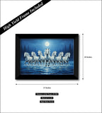 Wealth Prosper Seven Horses I Vastu Running Seven Horses I 7 Horses I Wall Poster / Frames