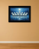 Wealth Prosper Seven Horses I Vastu Running Seven Horses I 7 Horses I Wall Poster / Frames