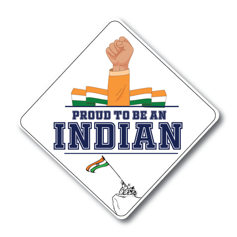 Proud to be Indian I Jai Hind I India I Car Window Sticker
