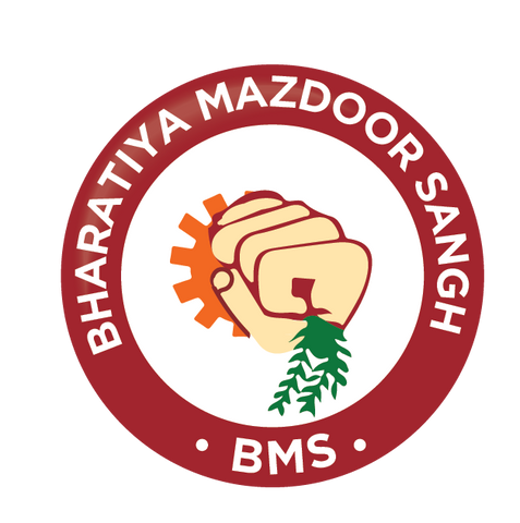 Bharatiya Mazdoor Sangh I BMS I Bike Sticker