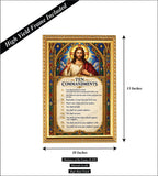 Exodus 20 I Ten Commandments I Bible Quote I Jesus Christ I Spiritual I Wall Poster
