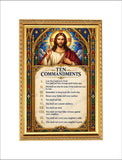 Exodus 20 I Ten Commandments I Bible Quote I Jesus Christ I Spiritual I Wall Poster