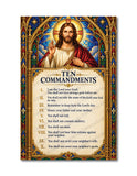 Exodus 20 I Ten Commandments I Bible Quote I Jesus Christ I Spiritual I Wall Poster