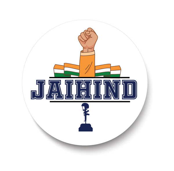 Jai Hind I Proud to be Indian I India I Fridge Magnet