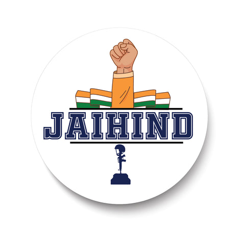 Jai Hind I Proud to be Indian I India I Fridge Magnet