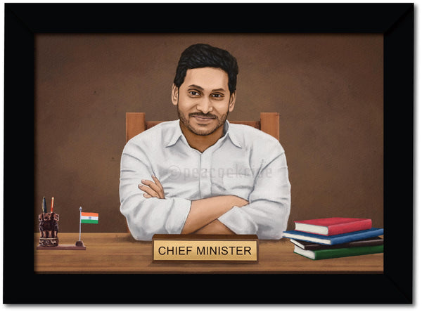 Jaganmohan Reddy Photo Frame Jagan Anna I Jagan Mohan Reddy I YSR Congress I Wall Poster / Frame ...