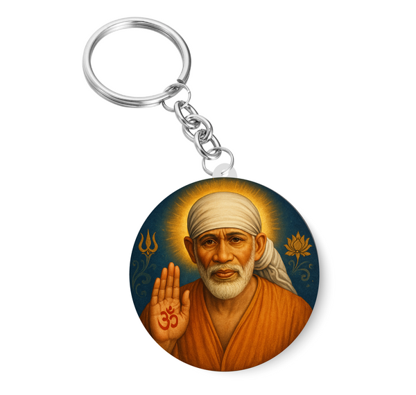 Sai Baba I Ohm Sai Ram I Religion Key Chain