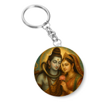 Lord Shivan Parvathi I Shiva Parvati I  Key Chain